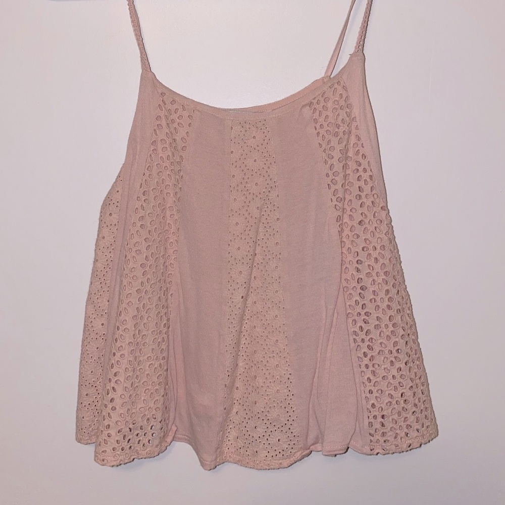 American Eagle Pink Tank Top Crop Top